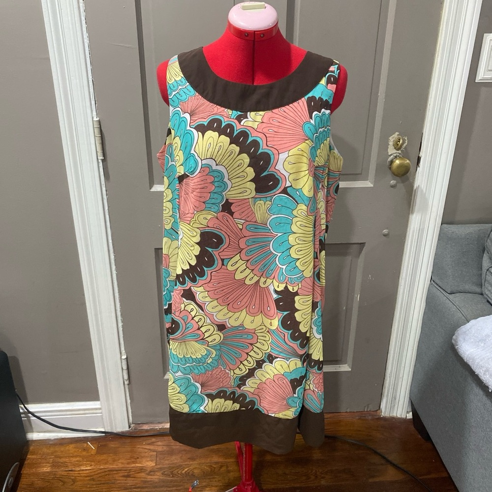 Colorful Abstract Midi Dress
